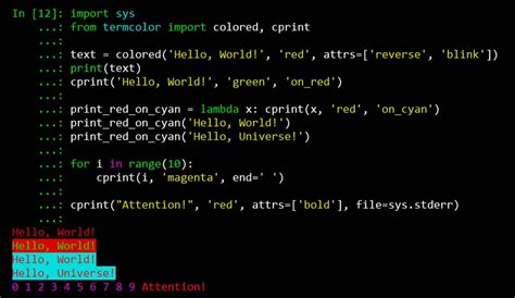 how to add color to python code