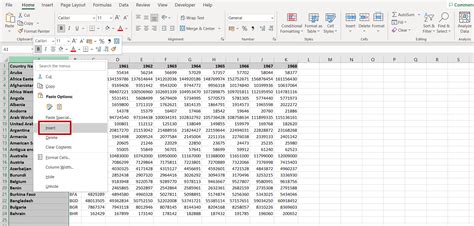 how to add column numbers in numbers