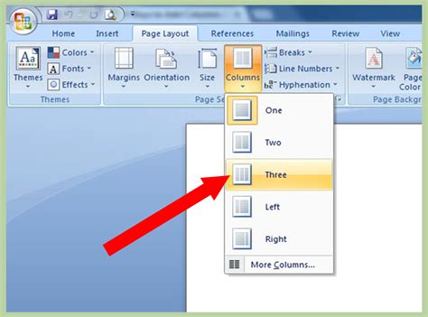 how to add columns in microsoft word