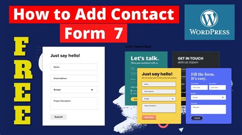 how to add contact form 7 in wordpress page