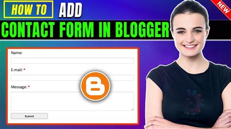 how to add contact form in blogger