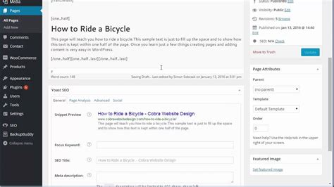 how to add content in wordpress website