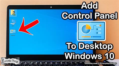 how to add control panel on desktop