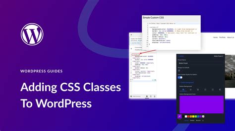 how to add custom css class in wordpress
