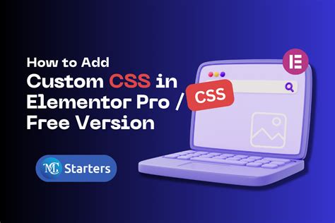 how to add custom css in wordpress elementor free
