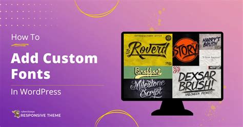 how to add custom font in wordpress theme