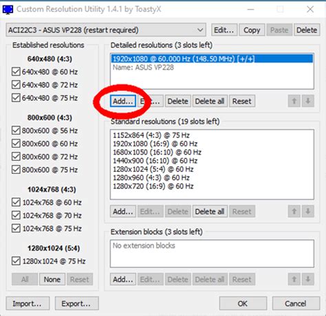 how to add custom resolution in windows 10 amd