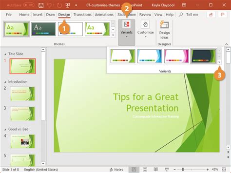 how to add custom theme in ppt