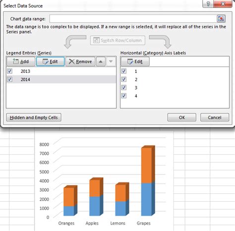 how to add data from different sheets in excel graph