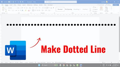 how to add dotted line in ms word
