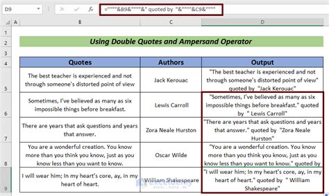 how to add double quotes in excel