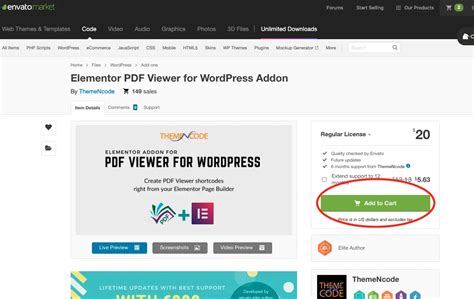 how to add downloadable pdf to wordpress elementor