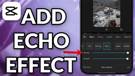 how to add echo effect on capcut