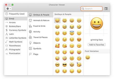 how to add emoji using keyboard mac