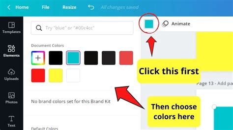 how to add fill color to text box in canva
