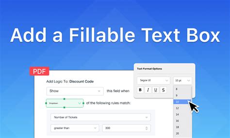 how to add fillable text box in word document