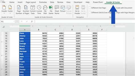 how to add footer in excel on mac