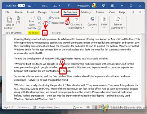 how to add footnote reference in word