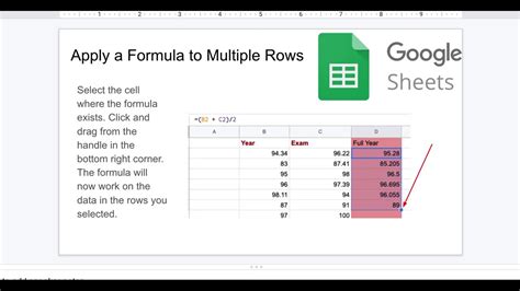 how to add formula in google sheets