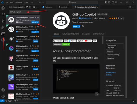 how to add git copilot to visual studio code
