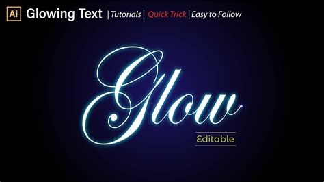 how to add glow effect to text in illustrator