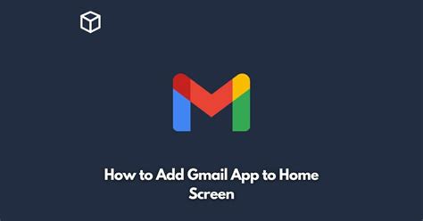 how to add gmail app to iphone home screen