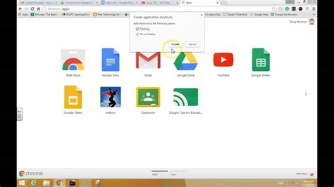 how to add gmail icon to desktop windows 10