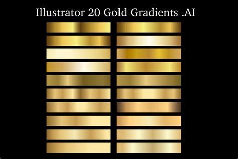 how to add gold gradient in illustrator
