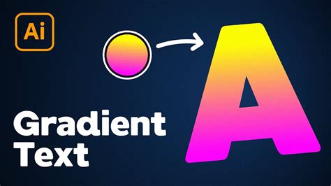 how to add gradient color to text in illustrator