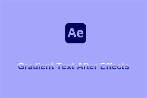 how to add gradient to text in after effects