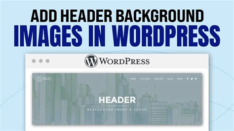 how to add header background image in wordpress