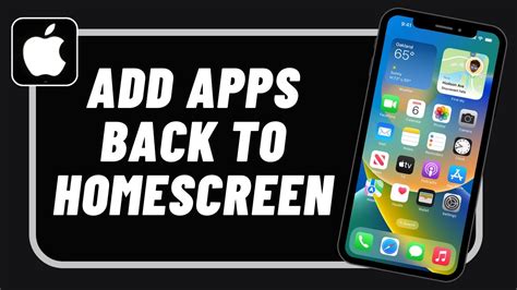 how to add hidden apps back to home screen iphone