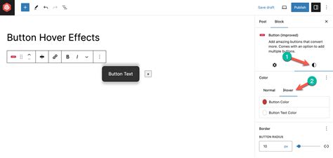 how to add hover text in wordpress