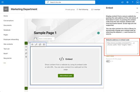 how to add html code in sharepoint online modern page
