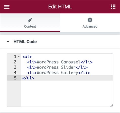 how to add html code in wordpress plugin