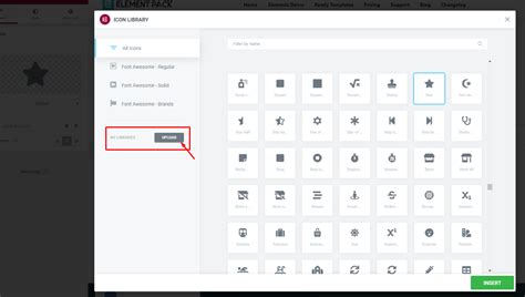 how to add icons in elementor