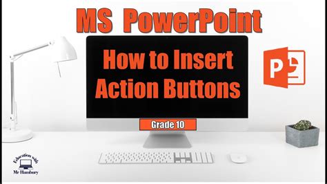 how to add interactive buttons in powerpoint