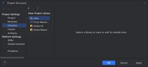 how to add javafx library to intellij