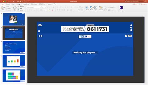 how to add kahoot qr code to powerpoint