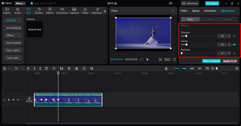 how to add keyframe in capcut pc text