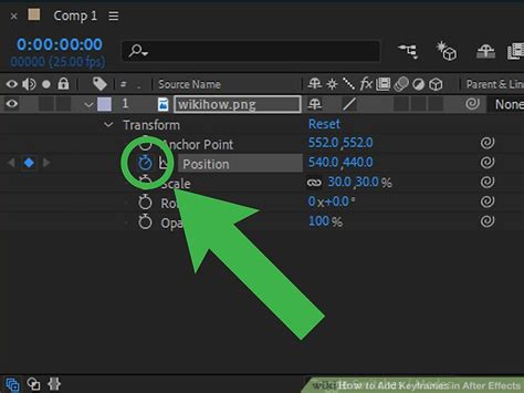 how to add keyframes after effects