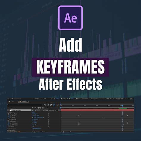 how to add keyframes in after effects 2023