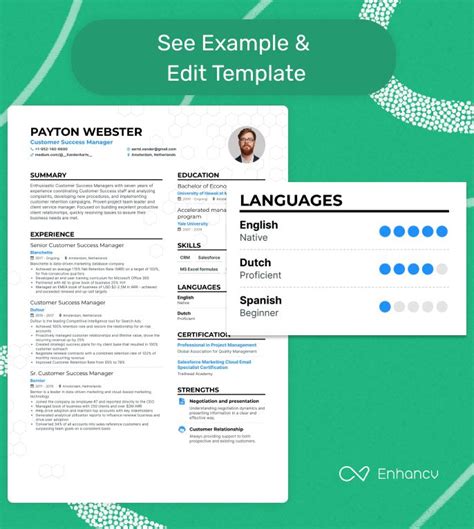 how to add language level in cv