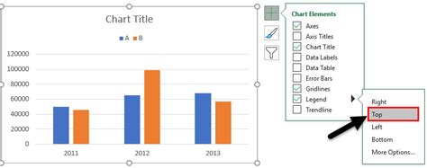 how to add legend to excel bar graph