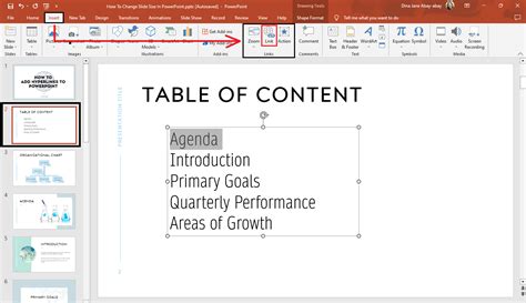 how to add link to image in ppt