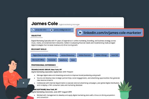 how to add linkedin link in your resume