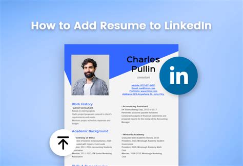 how to add linkedin profile in resume in canva