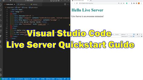how to add live server on vs code