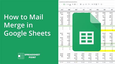 how to add mail merge in google sheets