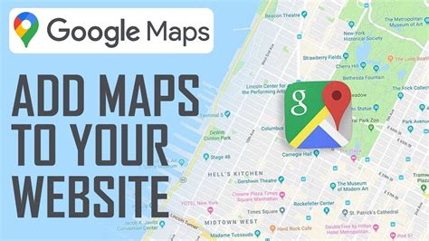 how to add map in website